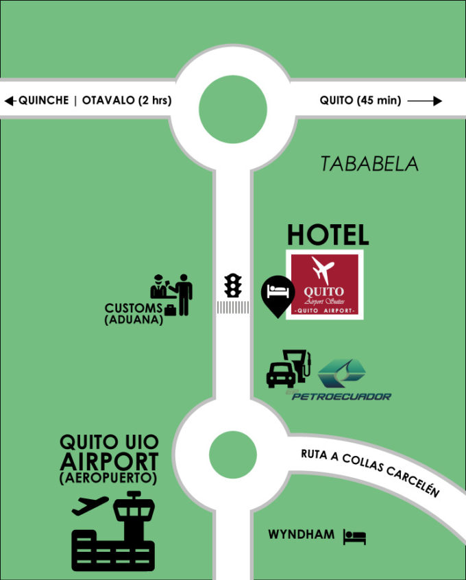 Quito Airport Suites Location
